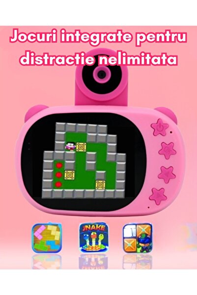 SMARTIC Children's digital camera, Full HD 1080p, 20MP, 2.4", SD 32GB, selfie+3 games+MP3