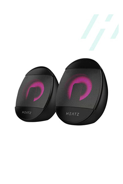 HEATZ مكبرات صوت الكمبيوتر، مكبرات صوت للشاشة تعمل بمنفذ USB بقوة 6 وات لأجهزة الكمبيوتر المكتبية/الكمبيوتر الشخصي/الكمبيوتر المحمول