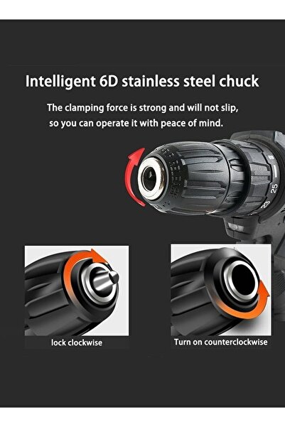 Wemart Cordless Drill Set, 48V Power Drill Kit with 2 Pcs Battery, 25+3 Position, 2 Variable Speed