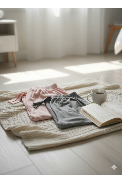 chiara grazia 2'Lİ PAMUK PİJAMA ALTI