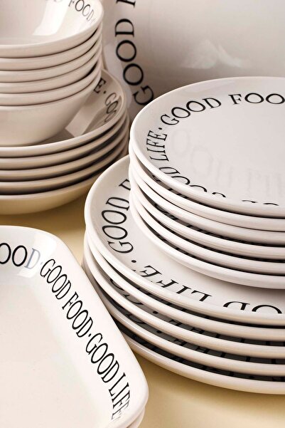 Perotti Good Stoneware Yemek Takımı 27 Parça 6 Kişilik Yemek Seti