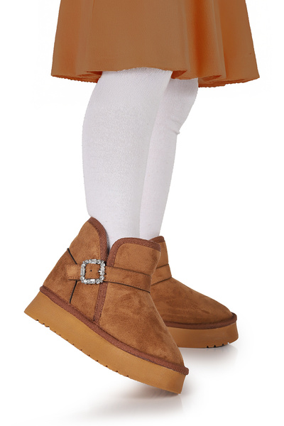 Kiko Kids Rokca Nubuck Belted Girls' Boat Shoes