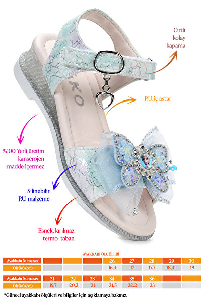 Kiko Kids Pige Bow Girls' Sandals Shoes