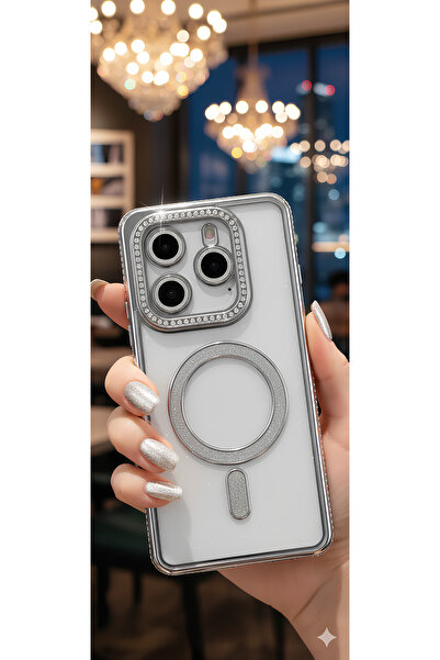 TechTrove Xiaomi Redmi Note 14 4G Uyumlu Parlak Taşlı Işıldayan Tasarım Kamer...