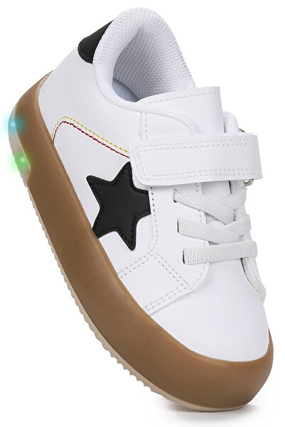 Kiko Kids Rena Daily Velcro Lighted Baby Boy Sports Shoes