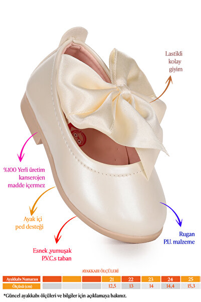 Kiko Kids Tari Patent Leather Bow Elastic Baby Girl Ballerina Shoes