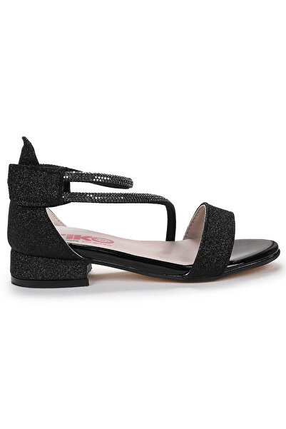 Kiko Kids Yada Sand Glitter Baby Girl 2 cm Heeled Sandals Evening Dress Shoes