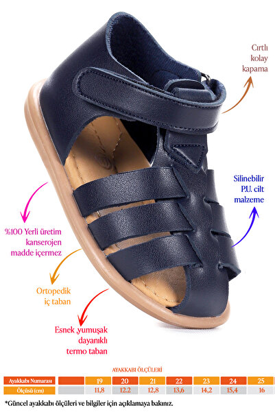 Kiko Kids Lonpe First Step Velcro Baby Girl Sandals