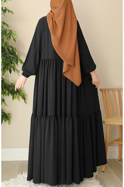 suhneva Arya Сукня з оборками Abaya Black