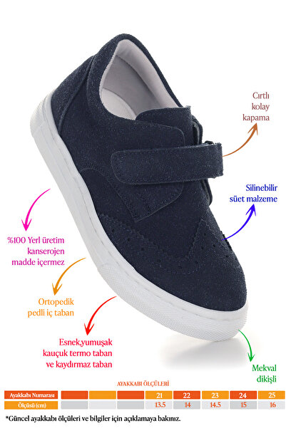 Kiko Kids Richie Velcro First Step Daily Baby Boy Casual Shoes