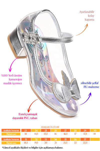 Kiko Kids Rochie de seară cu toc pentru fetiță Unicorn Pantofi transparenți