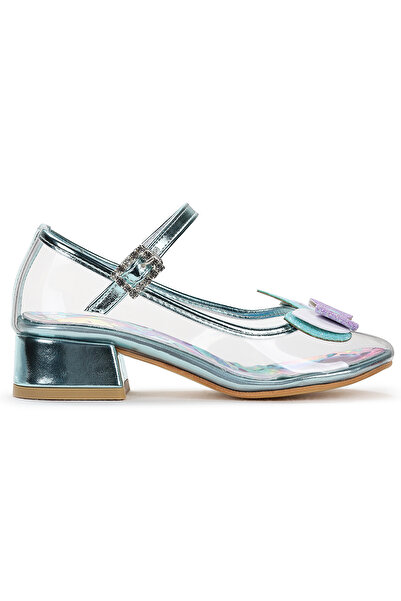 Kiko Kids Unicorn Girl's Heeled Evening Dress Transparent Shoes