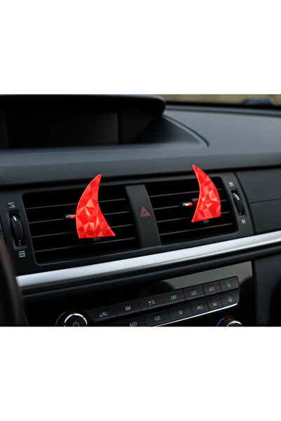 Çiçek Antalya Red Devil Horn Car Air Conditioner Grille Ornament Car Interior Accessory