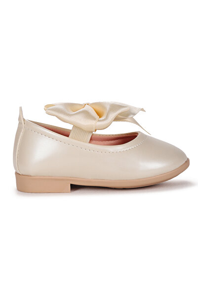 Kiko Kids Tari Patent Leather Bow Elastic Baby Girl Ballerina Shoes