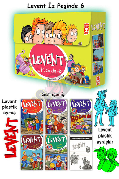Timaş Çocuk Levent Iz Peşinde Hikaye Seti 6 (8 YAŞ VE ÜZERİ) (5 KİTAP)