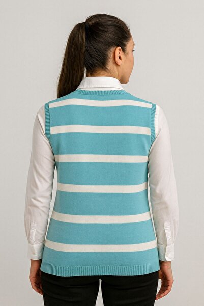 MAY MARA Lycra Cotton Striped Sports Sweater