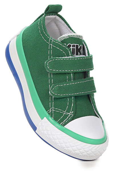 Kiko Kids Linen Linen Sneakers for Baby Boy - Velcro