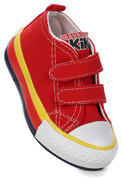 Kiko Kids Linen Cırtlı Erkek Bebek Keten Spor Ayakkabı