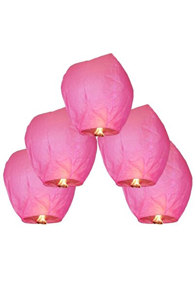 Pandoli Partidolu Gökyüzüne Bırakılan Dilek Feneri Pembe Renk 1 Adet