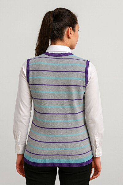 MAY MARA Lycra Cotton Striped Sports Sweater