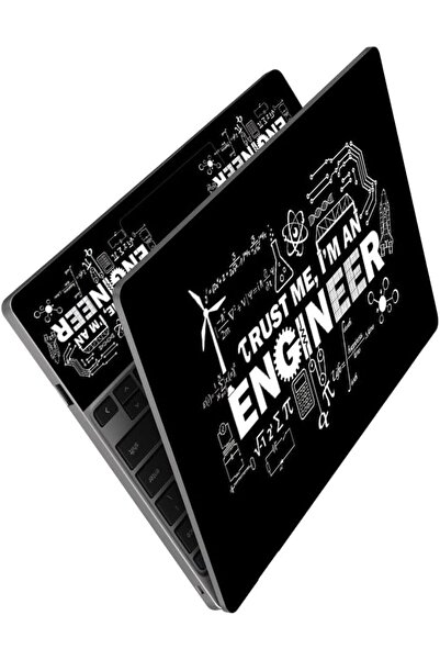 Emoda home Trove Laptop Skin – “Trust Me I’m Engineer” Rocket Design, Premium HD Vinyl, Bubble-Free, 38x25 cm