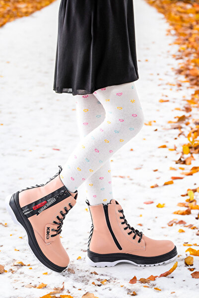 Kiko Kids Fashion Cilt Fermuarlı Termo Taban Kız Çocuk Bot
