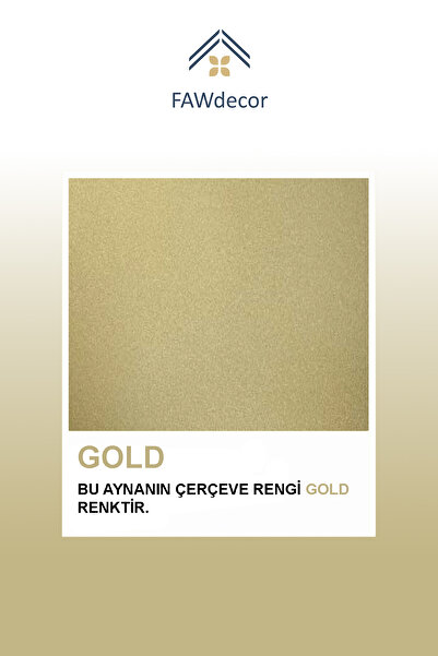 Fawdecor Premium Şık Asimetrik Ayna Ev Dekoru Estetik Duvar Aynası Banyo Aynası