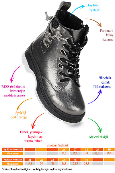 Kiko Kids Capsule Kırışık Taşlı Termo Taban Kız Çocuk Bot