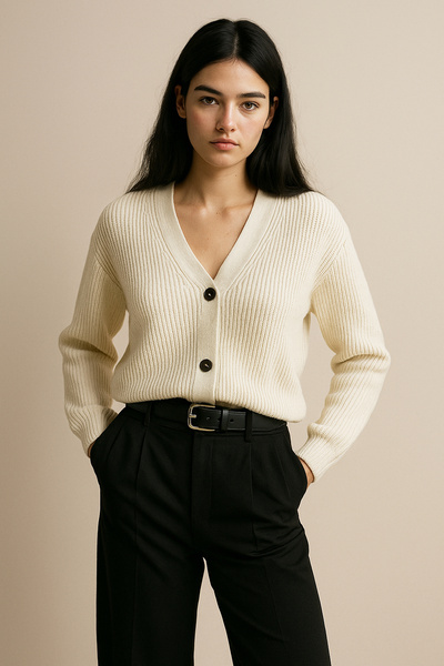 Pampino Women's Buttoned Short Cardigan