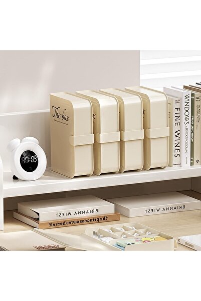 fulina Data Cable Organiser, Desktop/Drawer Storage, Flip Lid Design, Dust and Moisture Resistant, Compartm