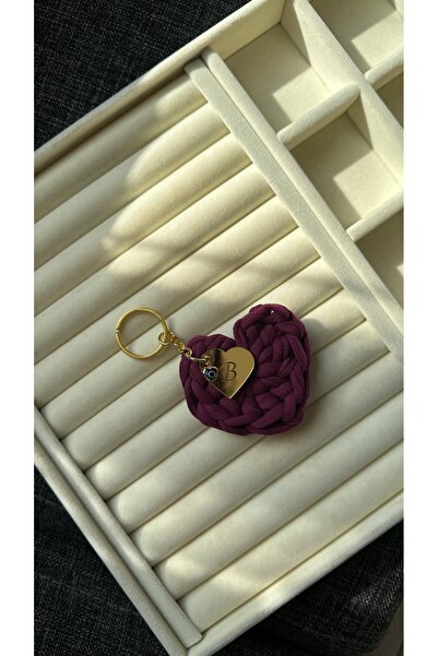 Rüya Letter Knitted Keychain (the Letter Represents)