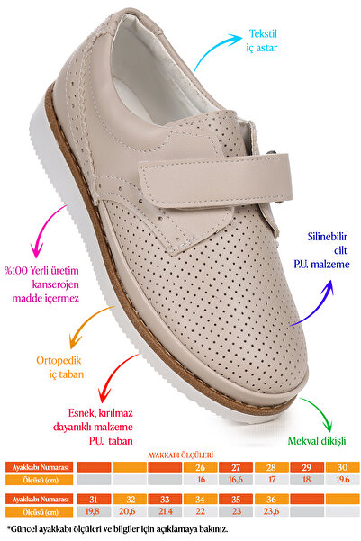 Kiko Kids Circum Cilt Cırtlı Erkek Çocuk Okul Sünnet Ayakkabısı