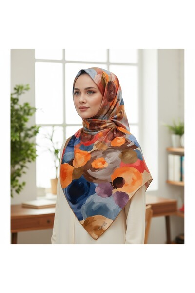 Onur وشاح - وشاح عضوي طبيعي بنمط وردي وألوان باستيل، وشاح عالي الجودة للاستخدام المريح