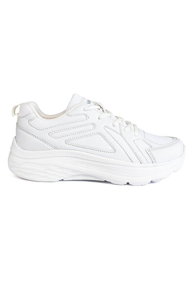Lennox Unisex Beyaz Yüksek Tabanlı Spor Ayakkabı