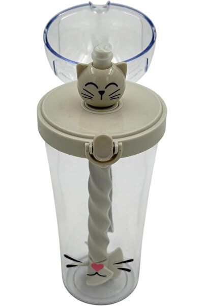 BİNDAWOOD B&D Kids Water Bottle with Spinner 500 ml , Transparent Color