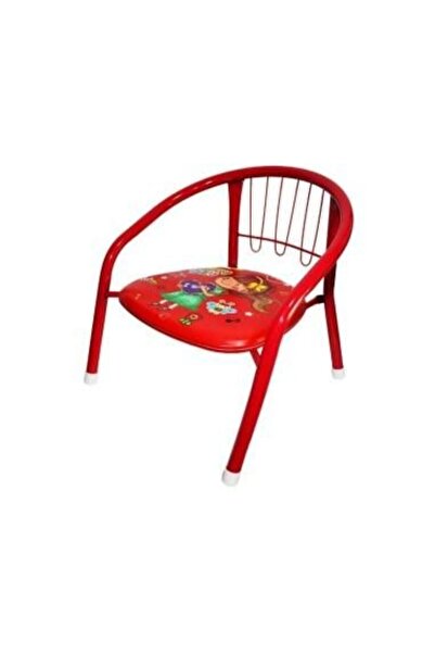 Robentoys Scaun metalic pentru copii cu șezut cu imprimeu , înălțime 55 cm, roșu,