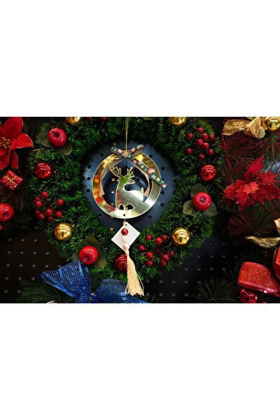 Flippy Χριστουγεννιάτικο Στολίδι, Flippy, Τάρανδος, Χρυσό, Λαμπερό, 15*25CM, Ακρυλικό, Εσωτερικού/Εξωτερικού Χώρου