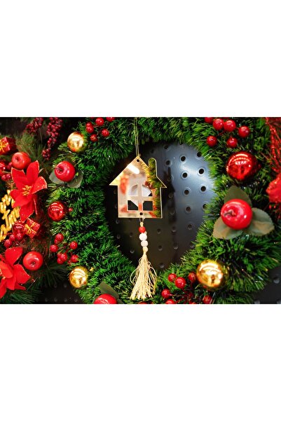 Flippy Στολίδι χριστουγεννιάτικου δέντρου, Flippy, Σπιτάκι, Χρυσό, Λαμπερό, 10*25CM, Ακρυλικό, Εσωτερικού/Εξωτερικού Χώρου