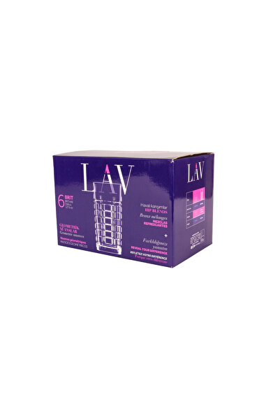 LAV Set of 6 Transparent Glasses 356 ml