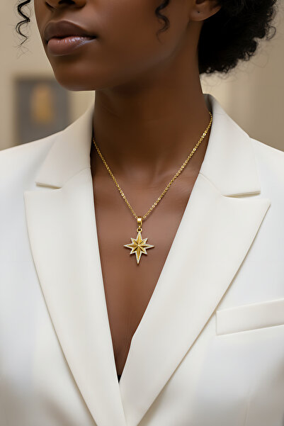 Utku Kuyumculuk 22 AYAR KUTUPYILDIZI ALTIN KOLYE