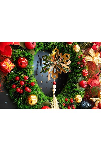 Flippy Χριστουγεννιάτικο Στολίδι, Flippy, Νιφάδα Χιονιού, Χρυσό, Λαμπερό, 16*30CM, Ακρυλικό, Εσωτερικού/Εξωτερικού Χώρου