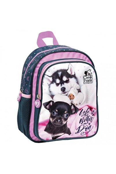 Derform Ghiozdan ergonomic pentru grădiniță, Derform, 2 compartimente, Puppie...