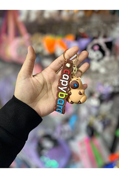 EyER Shoping Capy bara vip silicone keychain blue