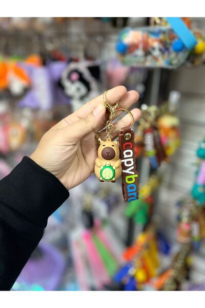 EyER Shoping Capy bara vip silicone keychain green