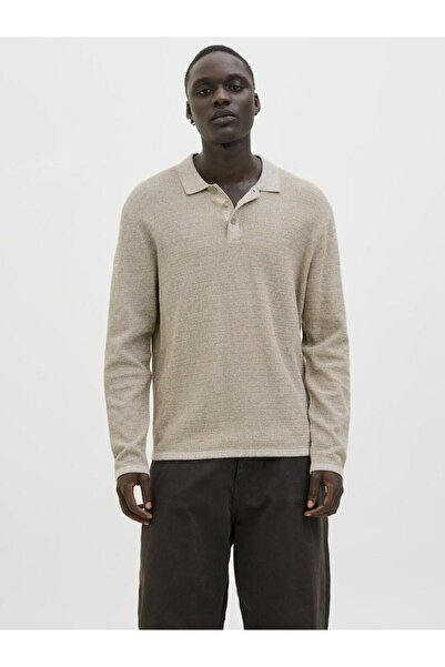 Jack & Jones Jjegeorge Knit Polo Collar Knitwear Ls Sn