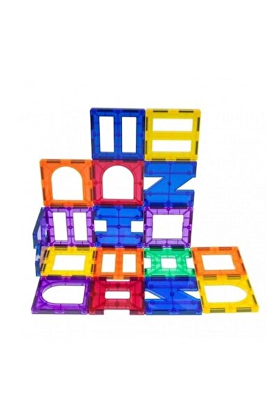 PicassoTiles Magnetic building set, Picasso Tiles, 42 pieces, 6 different shapes
