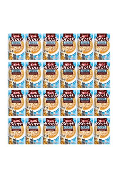 Other INABA CIAO hrană umedă delicată pentru pisici Supă de pui cu scoici 24x40g