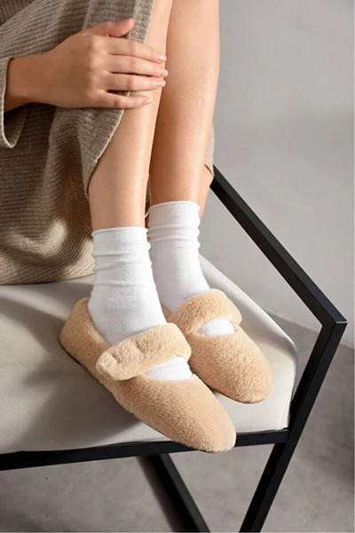 morscho Kışlık Ev Babeti Peluş Hafif Panduf