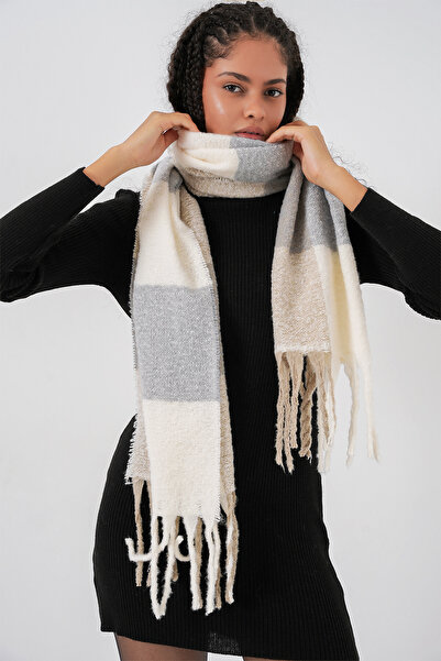 Bigdart Eșarfă groasă cu textura moale pentru femei 15951 - A.Grey
