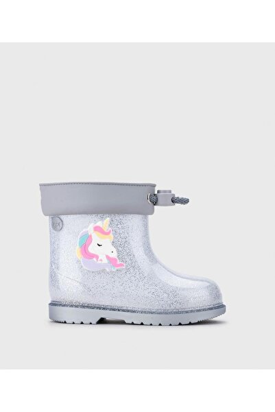 IGOR Παιδικές μπότες βροχής Bimbi Unicornio Glitter Ασημί